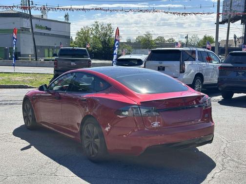 Red Multi-Coat 2021 Tesla Model S Plaid