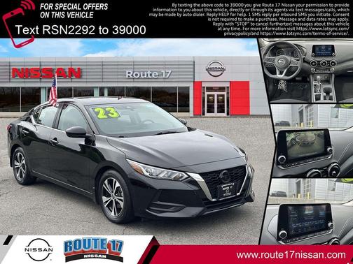 Super Black 2023 Nissan Sentra SV