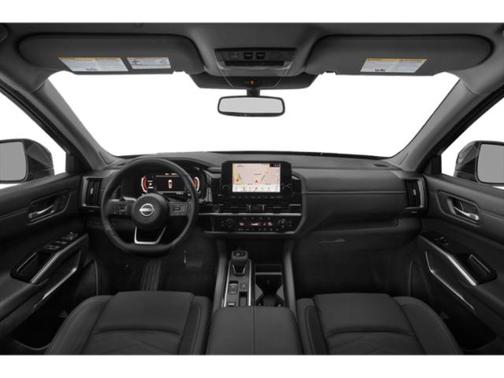 Pearl White Tricoat/Super Black 2024 Nissan Pathfinder Platinum 4WD