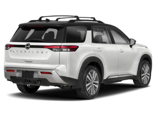 Pearl White Tricoat/Super Black 2024 Nissan Pathfinder Platinum 4WD