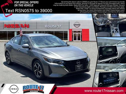 Atlantic Gray Metallic 2024 Nissan Sentra SV