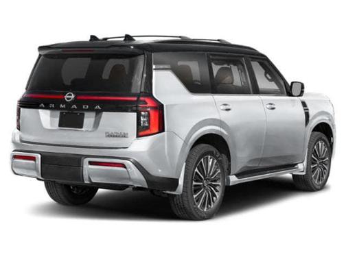 Everest White Pearl Tricoat/Super Black 2026 Nissan Armada Platinum Reserve