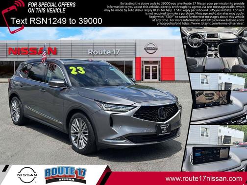 Lunar Silver Metallic 2023 Acura MDX Advance Package