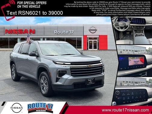 Sterling Gray Metallic 2025 Chevrolet Traverse LT