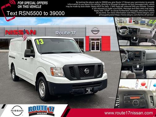 2013 Nissan NV Cargo Standard Roof 1500 V6 S