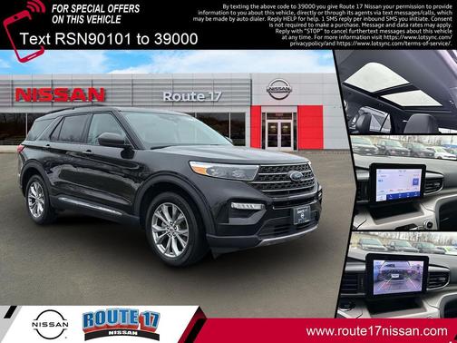 Agate Black Metallic 2022 Ford Explorer XLT