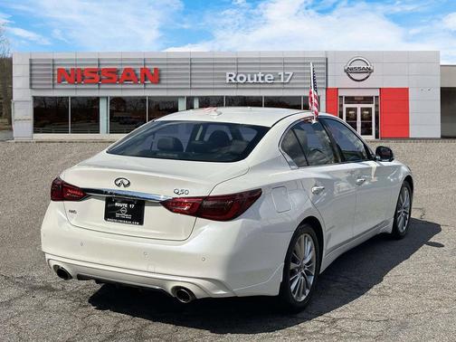 Majestic White 2023 INFINITI Q50 3.0t LUXE