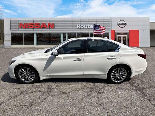 Majestic White 2023 INFINITI Q50 3.0t LUXE