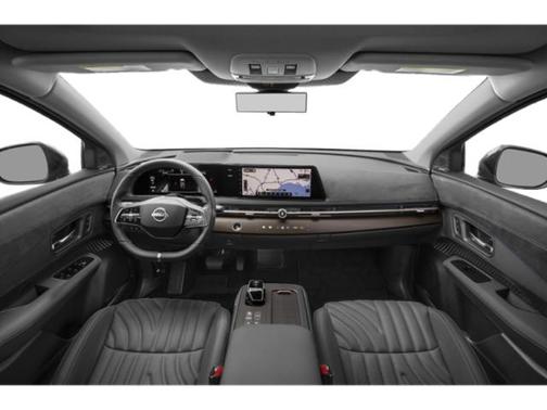 Deep Ocean Blue Pearl/Black Diamond Pearl 2024 Nissan ARIYA PLATINUM+