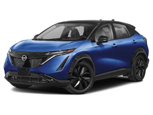 Deep Ocean Blue Pearl/Black Diamond Pearl 2024 Nissan ARIYA PLATINUM+