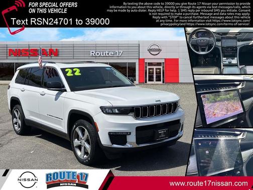 Bright White Clearcoat 2022 Jeep Grand Cherokee L Limited