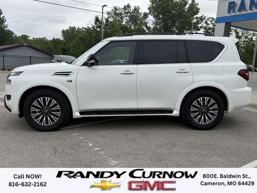Aspen White TriCoat Pearl 2022 Nissan Armada SL 4WD