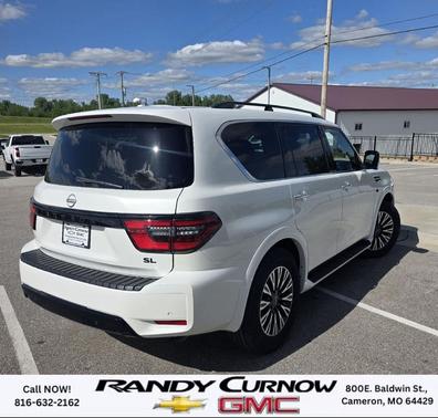 Aspen White TriCoat Pearl 2022 Nissan Armada SL 4WD