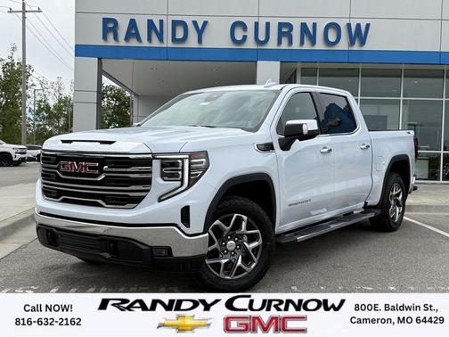 Glacier White Tricoat 2026 GMC Sierra 1500 SLT