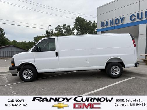 Summit White 2026 GMC Savana 3500 3500 Extended Wheelbase, Work Van, RWD