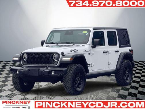 Bright White Clearcoat 2025 Jeep Wrangler Willys