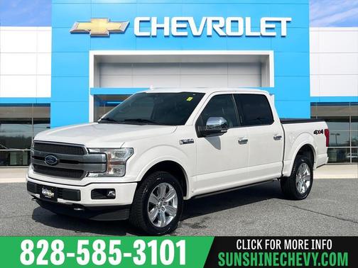 White Platinum Tri-Coat Metallic 2018 Ford F-150 Platinum