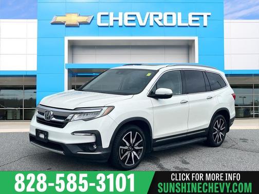 White Diamond Pearl 2019 Honda Pilot Touring 7-Passenger