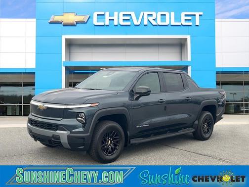 Blue 2026 Chevrolet Silverado EV LT