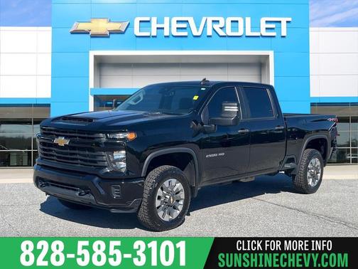 Black 2024 Chevrolet Silverado 2500 Custom