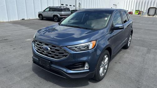 Blue Metallic 2019 Ford Edge Titanium