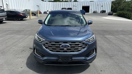 Blue Metallic 2019 Ford Edge Titanium