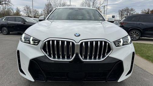 Alpine White 2025 BMW X6 xDrive40i