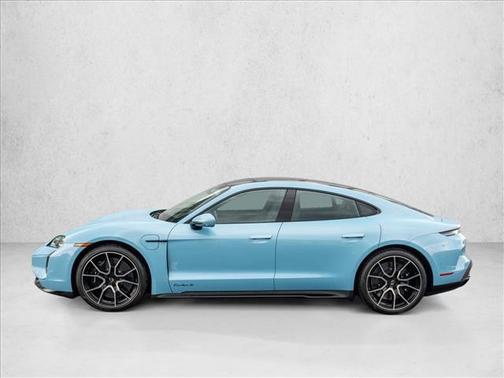 Frozen Blue Metallic 2025 Porsche Taycan Turbo S