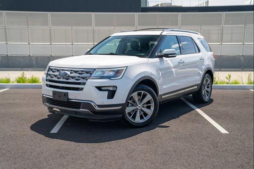 White Platinum Metallic Tri-Coat 2018 Ford Explorer Limited