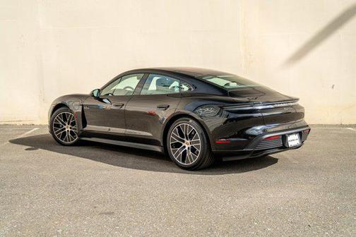 Black 2025 Porsche Taycan 4