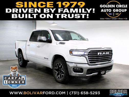 Bright White Clearcoat 2025 RAM 1500 Laramie