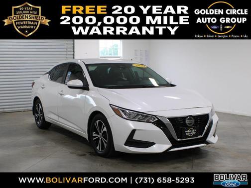 Aspen White Tricoat 2020 Nissan Sentra SV