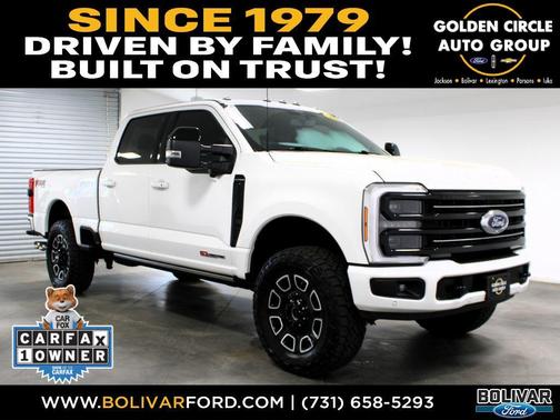 Star White Metallic Tri-Coat 2025 Ford F-250 Platinum