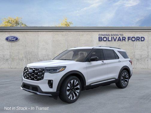 Space White Metallic 2026 Ford Explorer Platinum