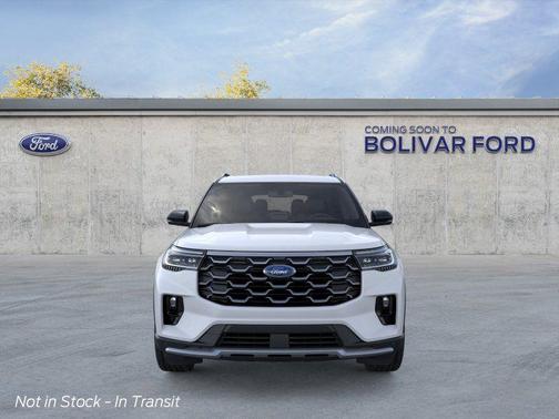 Space White Metallic 2026 Ford Explorer Platinum