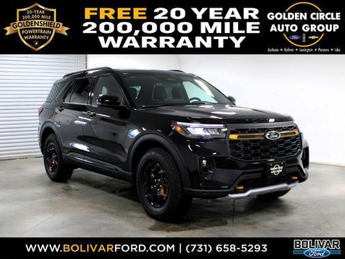 Agate Black Metallic 2026 Ford Explorer Tremor