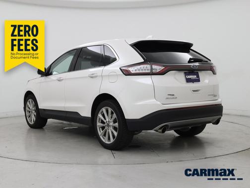 White 2017 Ford Edge Titanium