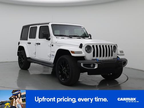 White 2023 Jeep Wrangler 4xe Unlimited Sahara