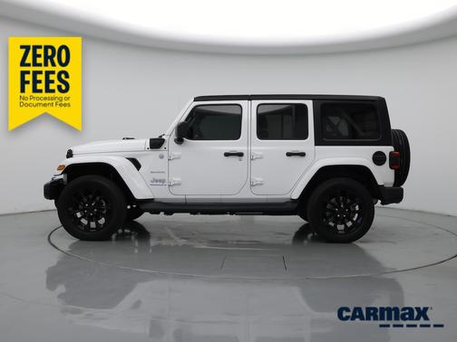 White 2023 Jeep Wrangler 4xe Unlimited Sahara
