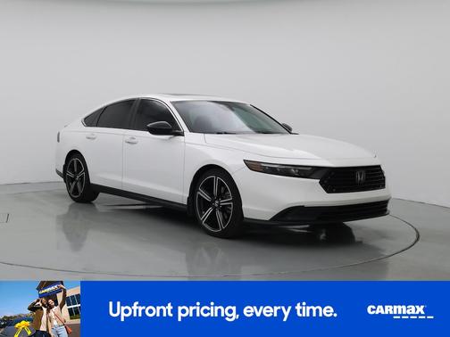White 2023 Honda Accord Hybrid Sport