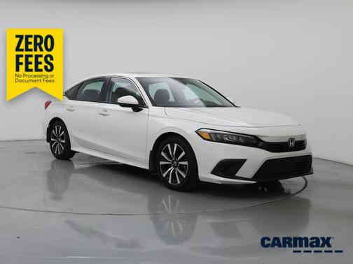 White 2023 Honda Civic EX