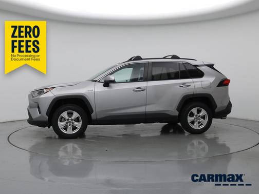 Silver 2021 Toyota RAV4 Hybrid XLE