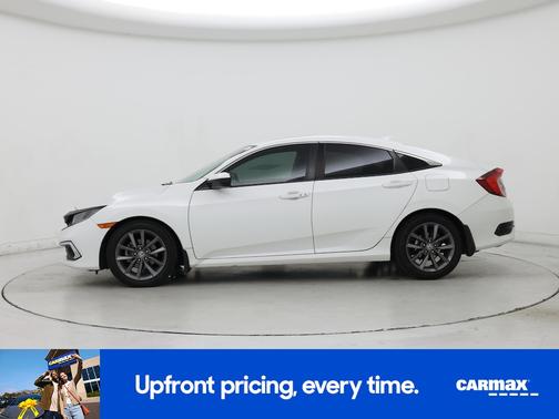 White 2019 Honda Civic EX-L