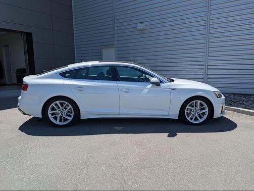 Glacier White Metallic 2023 Audi A5 Sportback 45 S Line Premium
