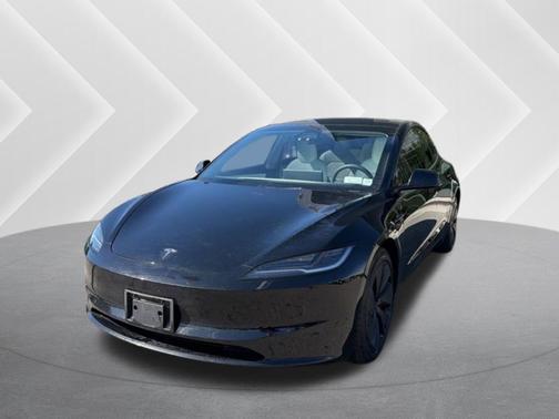 Black 2025 Tesla Model 3 Long Range