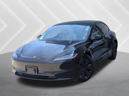 Black 2025 Tesla Model 3 Long Range