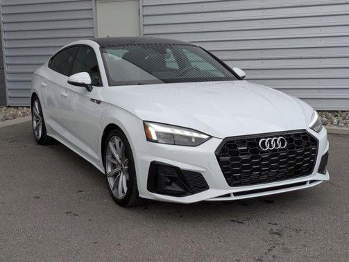 White 2025 Audi A5 Sportback 45 S Line Premium