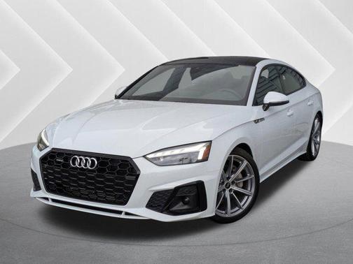 White 2025 Audi A5 Sportback 45 S Line Premium