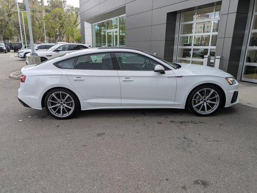 White 2025 Audi A5 Sportback 45 S Line Premium