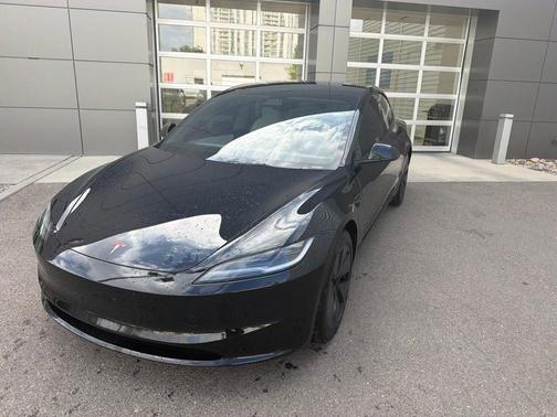 Black 2025 Tesla Model 3 Long Range